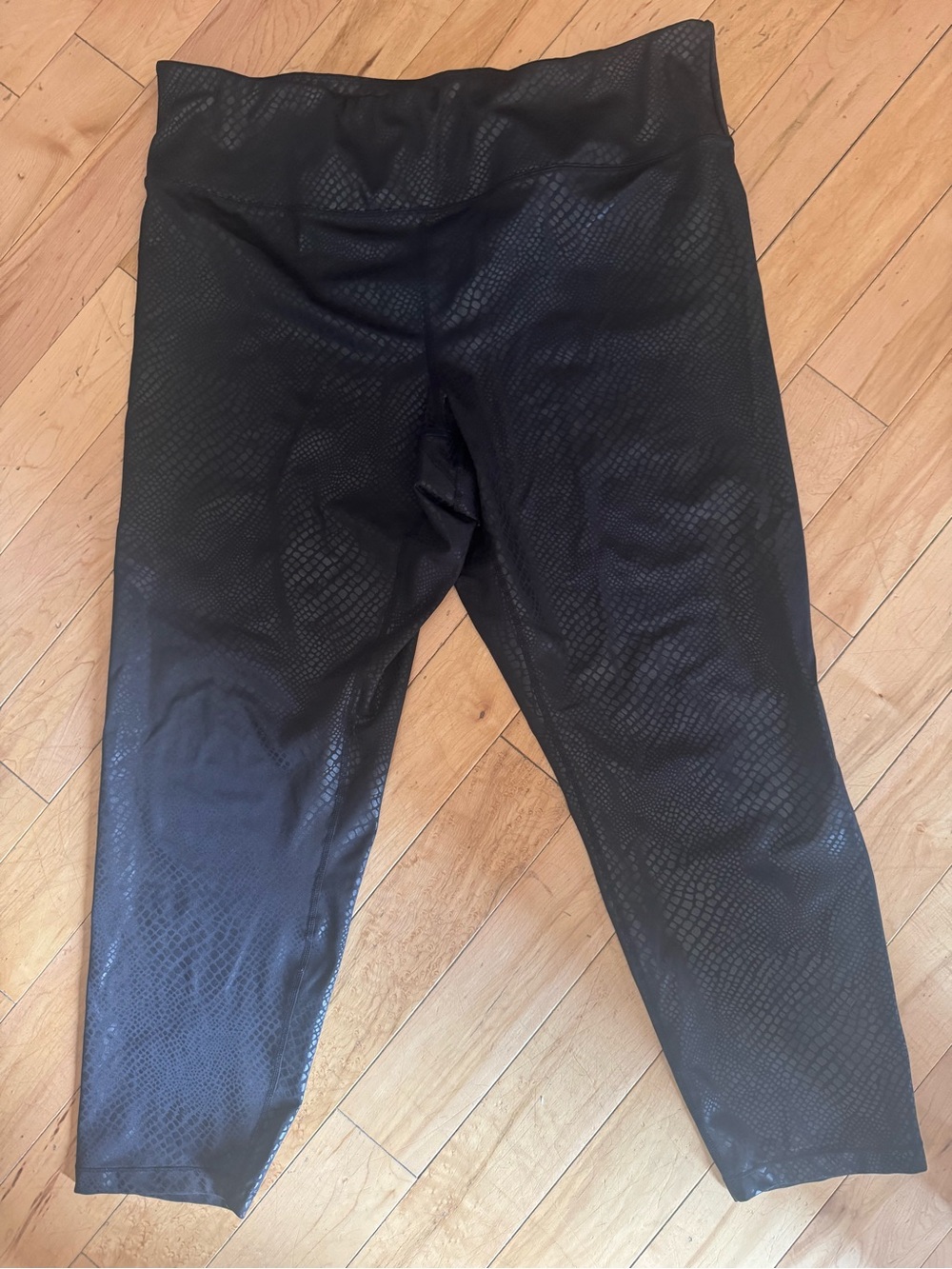 INC International Concepts Black Snake-Print Leggings